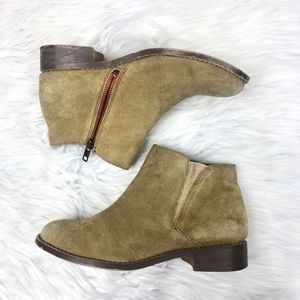 Johnnie B Boden Tan Leather Suede Ankle Boots